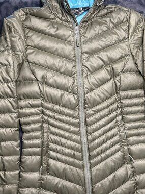 Mountain Hardwear Q Shield 600 Down Women’S Coat Small Olive Long Puffer Jacket